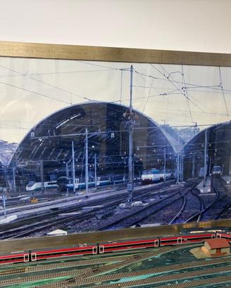 Grande quadro panoramico della stazione Milano Cen