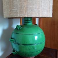 Lampada ceramica tonda smaltata .