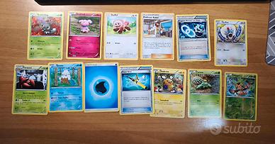 Lotto 13 Carte Pokémon XY Sole e Luna
