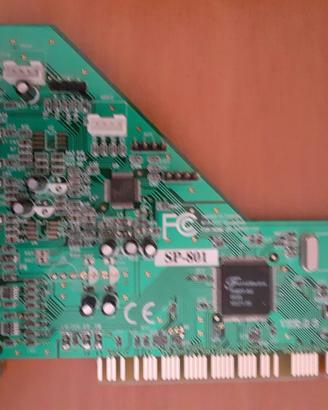 Scheda Audio Fortemedia SP-801 retro PC