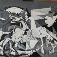Picasso - La Guernica ad olio su Tela