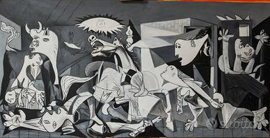Picasso - La Guernica ad olio su Tela