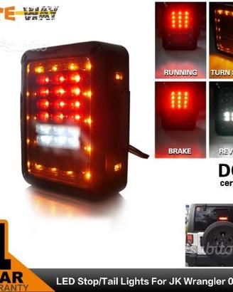 Fari Led Jeep Wrangler JK Posteriori EU Tail Light