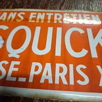 Insegna smaltata vintage tennis Paris