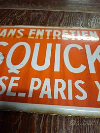 Insegna smaltata vintage tennis Paris