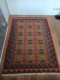 TAPPETO KILIM ARTIGIANALE ORIGINALE  FATTO A MANO