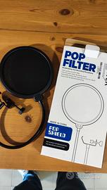 Pop filter microfono