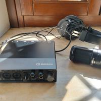 BUNDLE SCHEDA AUDIO + MICROFONO + CUFFIE
