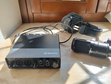 BUNDLE SCHEDA AUDIO + MICROFONO + CUFFIE
