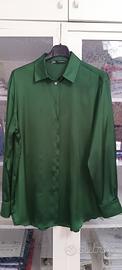 Camicia Donna Zara Verde Smeraldo Satinata – Tagli