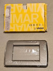 Placca Vimar Idea Rondò Metal Titanio art 16753.24