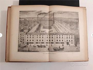 libro antico ottocentina illustrato rilegato 1888