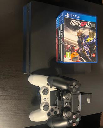 Ps4 1tb 2 joystick con caricatore e 5 giochi