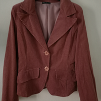 Blazer donna velluto rosa antico taglia m nuovo