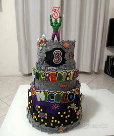 Torta scenografica "Hulk"