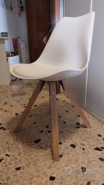 2 sedie JYSK modello BLOKHUS bianco