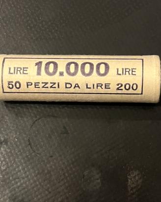 Rotolino 50 pz da 200 lire del 1980