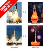 LAMPADA SPAZIO 3D NAVETTA RAZZO SPAZIALE SPACE