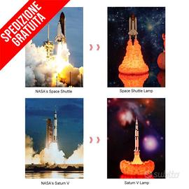 LAMPADA SPAZIO 3D NAVETTA RAZZO SPAZIALE SPACE