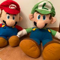 Coppia peluche Mario e Luigi