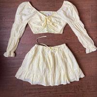 Love Lolita - gonna e top in pizzo Sangallo