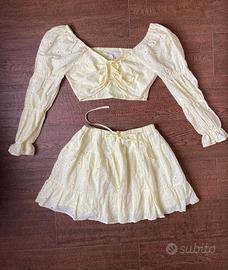 Love Lolita - gonna e top in pizzo Sangallo