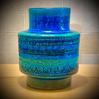 Vaso in ceramica blu. Bitossi