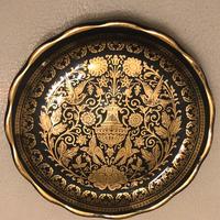 Piattino ceramica e oro