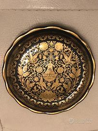 Piattino ceramica e oro