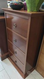 Bagno completo in noce compreso di specchio