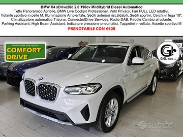 BMW X4 Xdrive 20d mhev Tetto cam Nav PDC Full LED