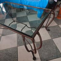 Tavolino salotto in ferro battuto