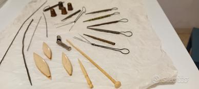 vintage set per ricamo primi 900