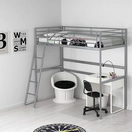 Letto a castello o soppalco Trompso / Svarta ikea