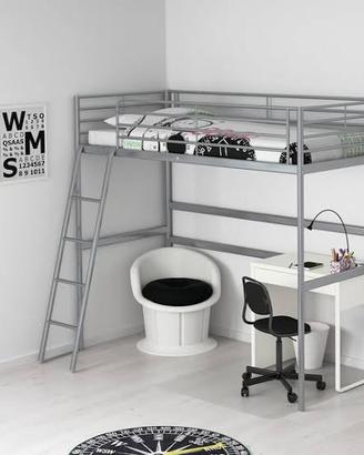 Letto a castello o soppalco Trompso / Svarta ikea
