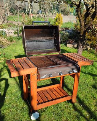 Barbecue su carrello