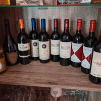 lotto champagne e vino supertuscan 