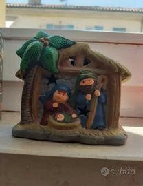 Presepe decorativo con luce LED