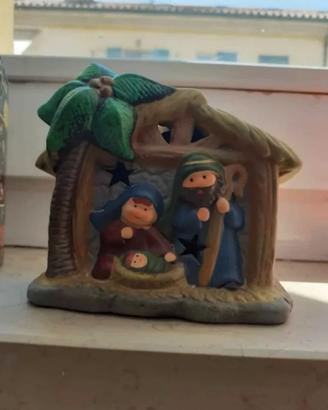 Presepe decorativo con luce LED