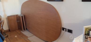 Tavolo ovale da riunioni in legno ciliegio