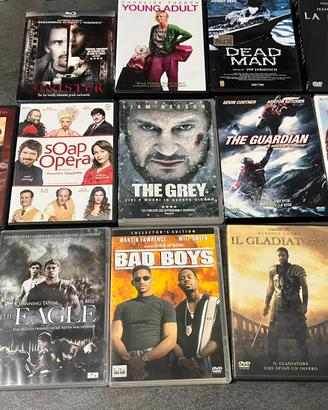 Lotto 12 dvd e 2 bluray film di vario genere