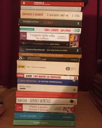 20 libri autori vari  COPERTINA FLESSIBILE 