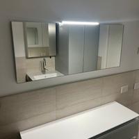Specchio bagno 120x48 con led