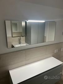 Specchio bagno 120x48 con led