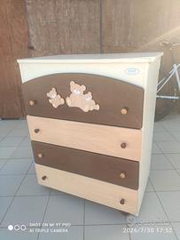 Fasciatoio  con vaschetta bagno