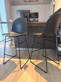 Sgabelli cucina coppia Scavolini grigio