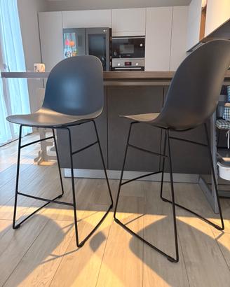 Sgabelli cucina coppia Scavolini grigio