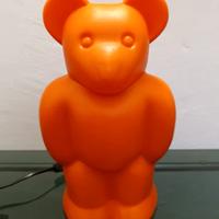LAMPADA ORSETTO ORSO ARANCIONE HARIBO VINTAGE 80s