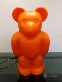 LAMPADA ORSETTO ORSO ARANCIONE HARIBO VINTAGE 80s