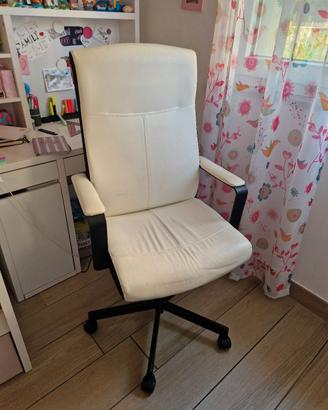 poltrona scrivania ikea con ruote